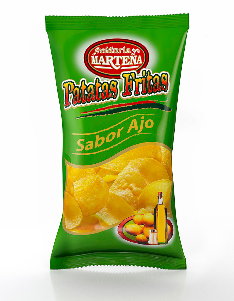 Patatas Fritas Sabor Ajo 250gr